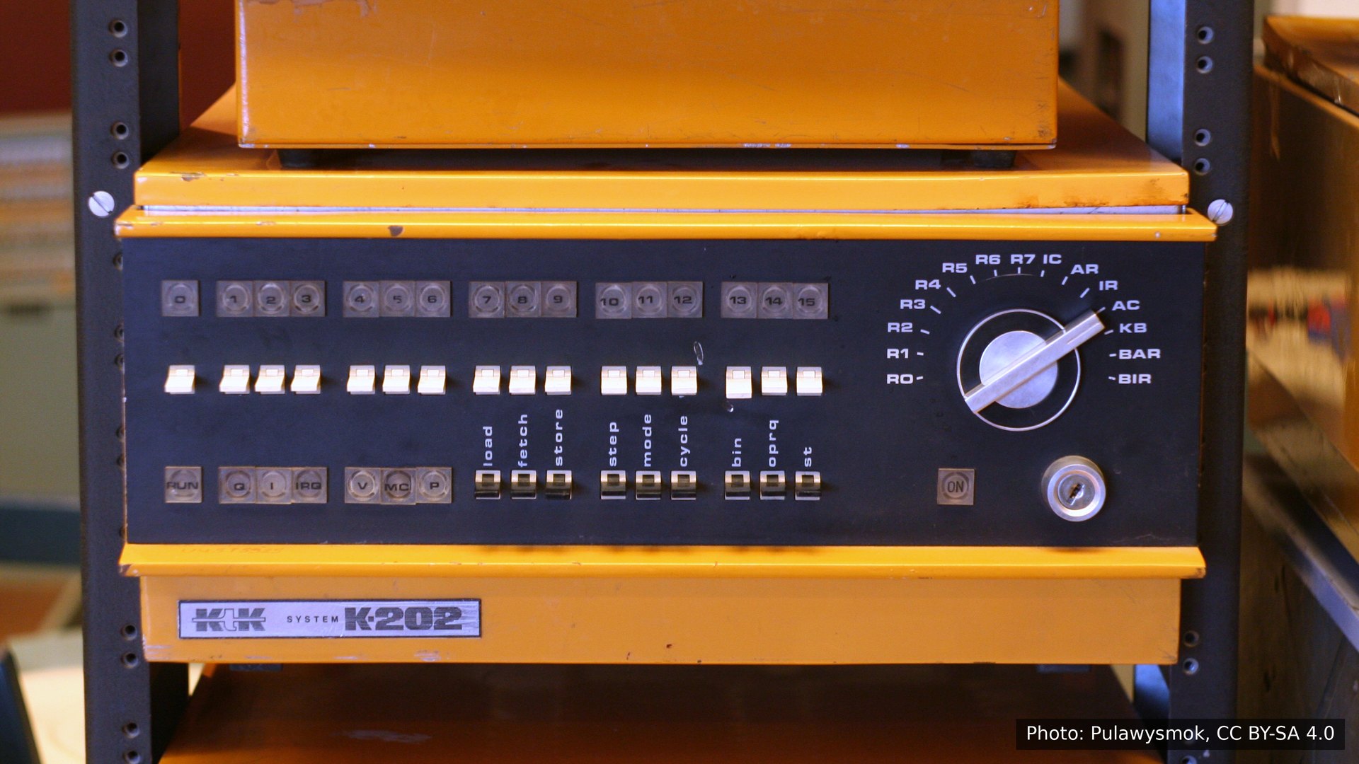 A K-202 minicomputer at the Museum of Technology in Warsaw