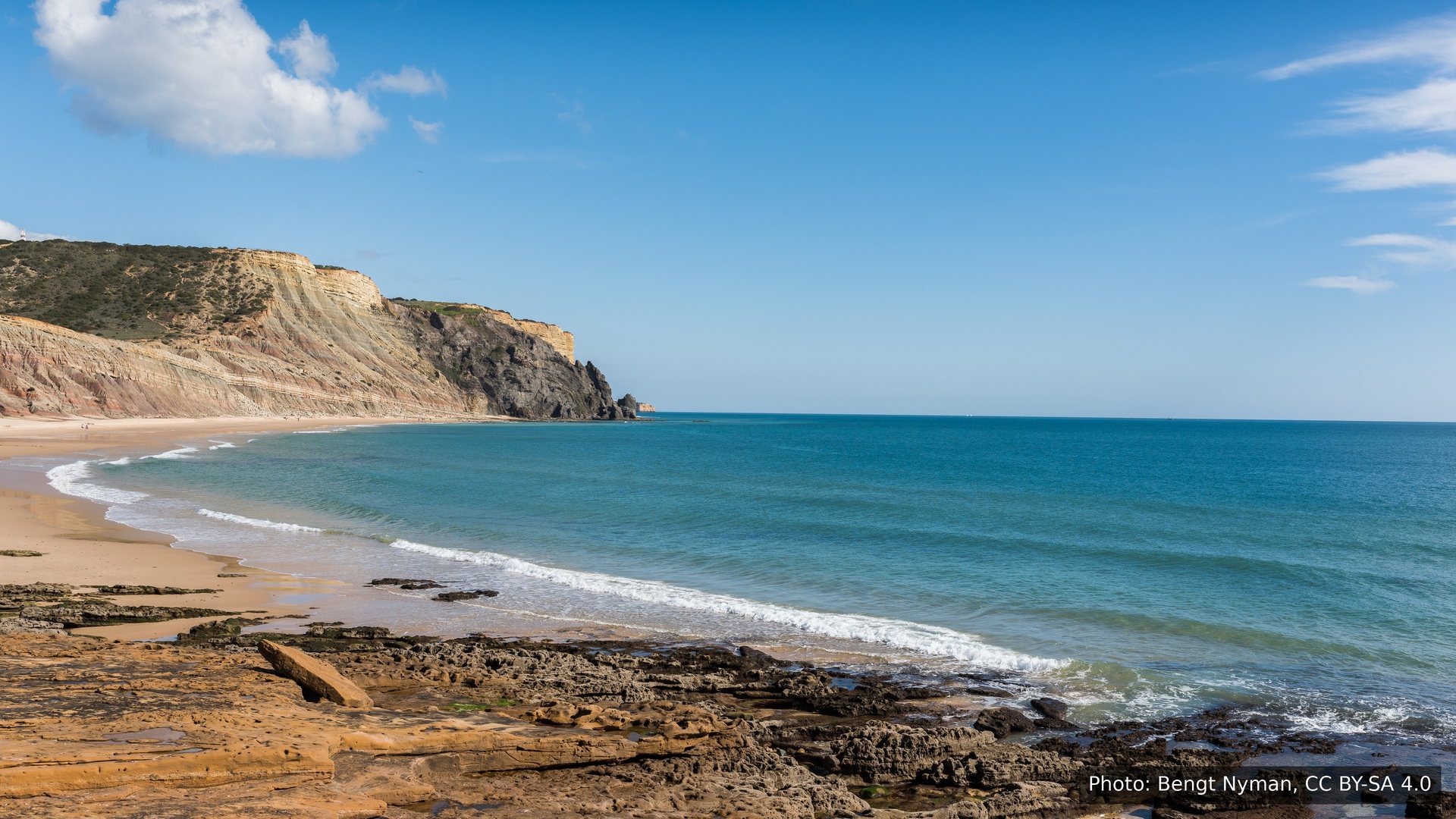 Praia da Luz beach in Portugal, where Madeleine McCann went missing