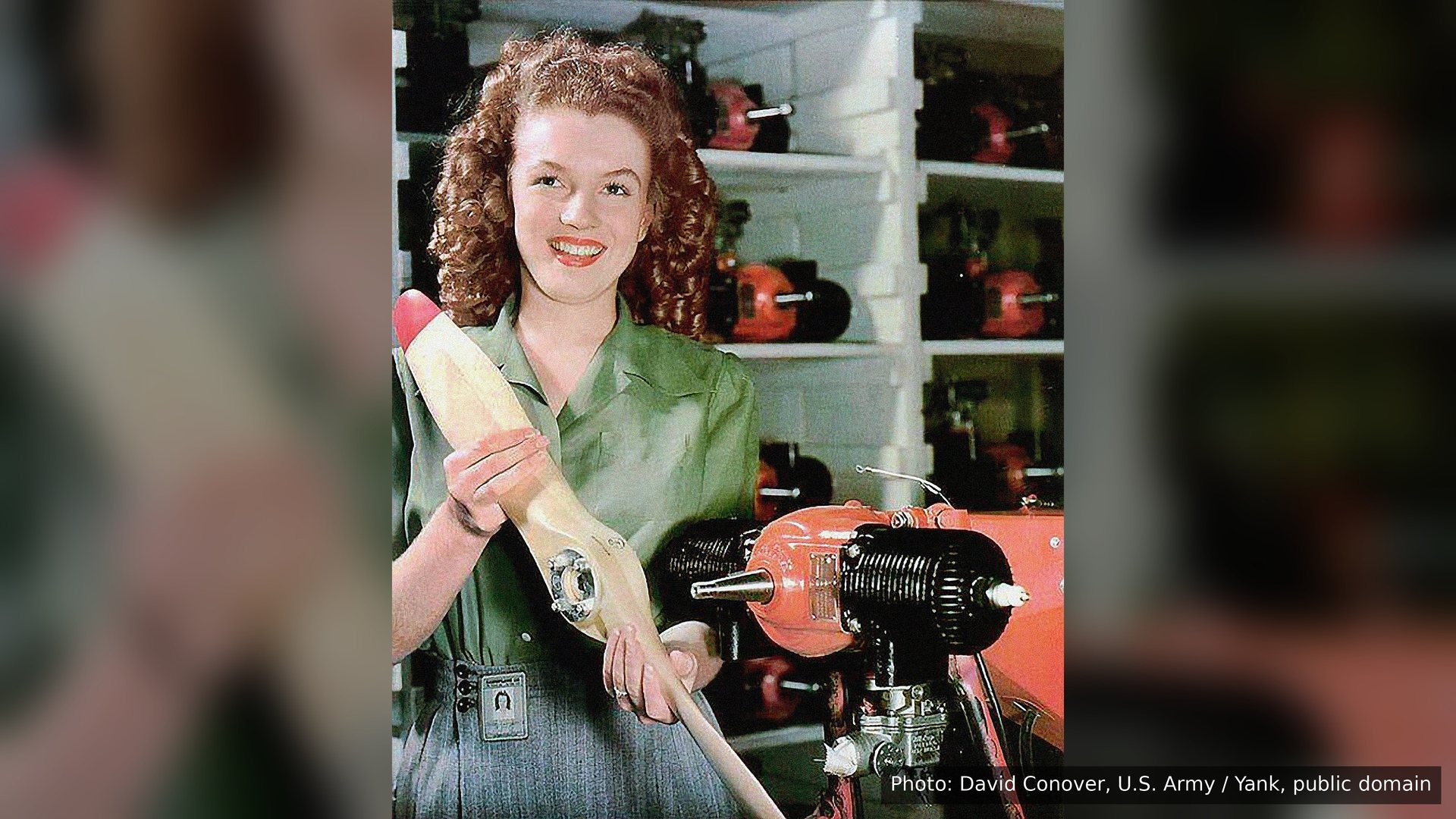 Young Norma Jeane, later Marilyn Monroe, photographed by David Conover in 1945