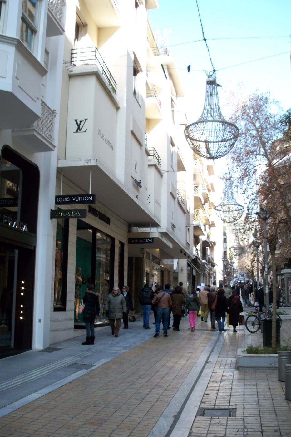 Voukourestiou Street, Kolonaki's designer shopping street