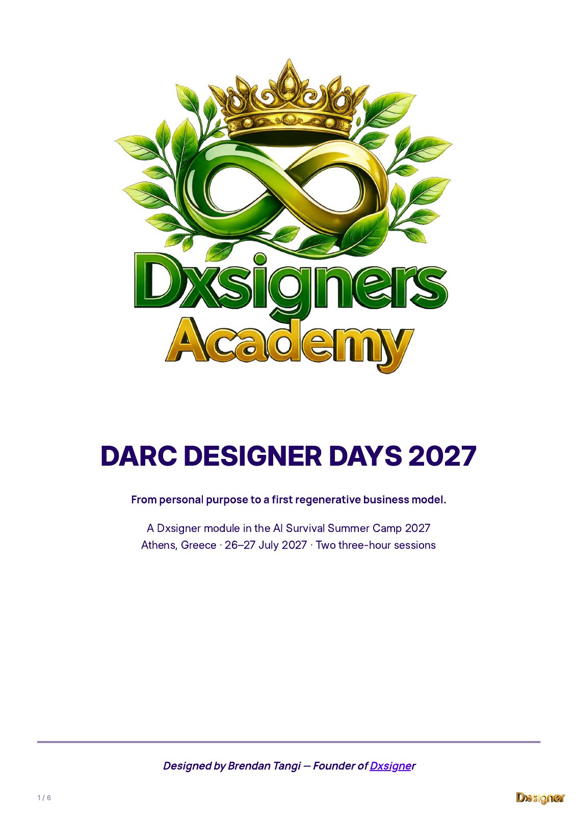 DARC Designer Days 2027