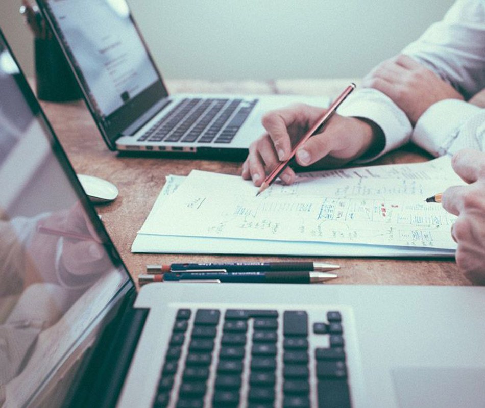Laptops and notes: time to get to work