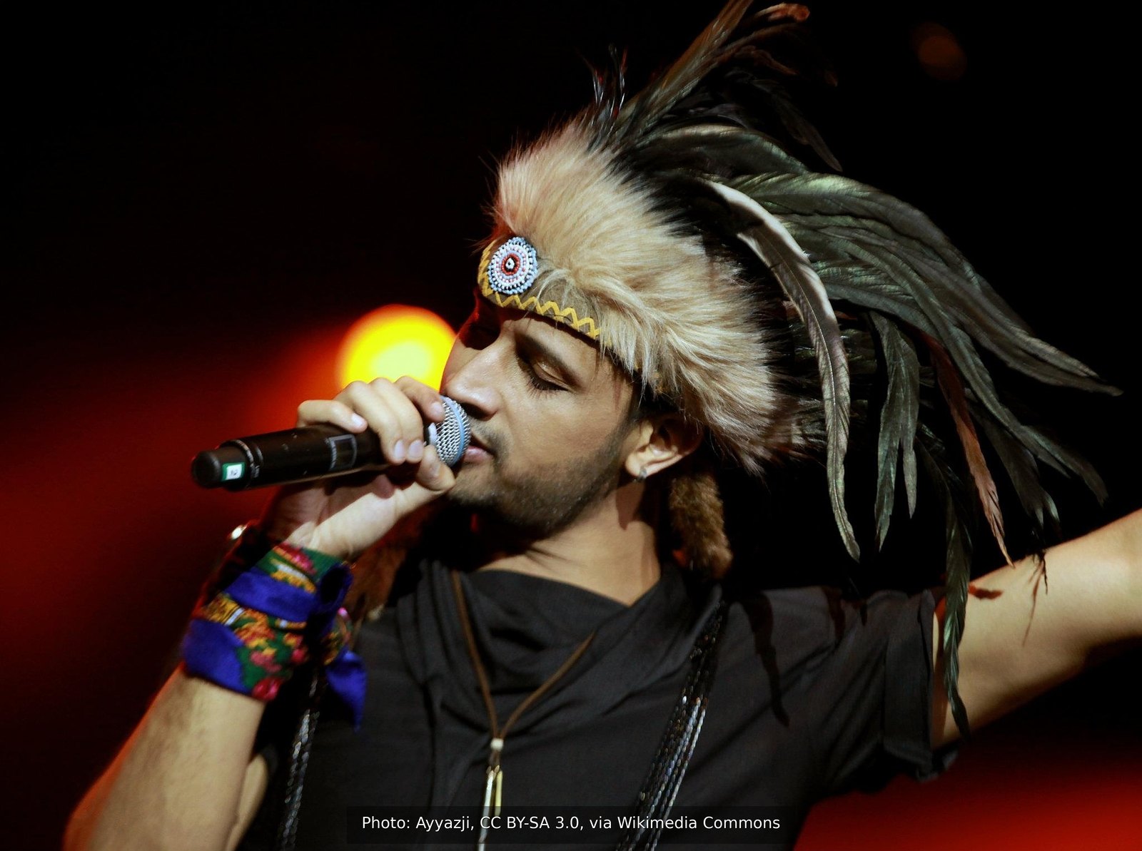 Atif Aslam singing at the O2 Arena (2012)